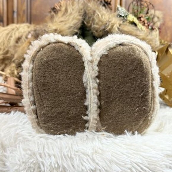 Vintage 25" Olde World Faux Fur Burgundy Tweed Braided Beard Metal Lantern Santa - Picture 11 of 12